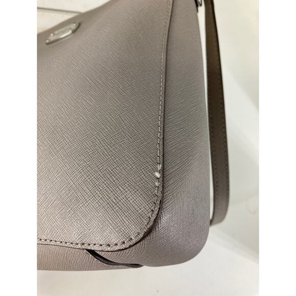 MICHAEL KORS, MEDIUM SIZE GRAY LEATHER CROSSOBODY BAG (ASIS) - Picture 9 of 16